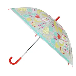 Kid's Clear Fruit Print clear umbrella kids