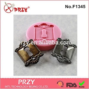 Eco-friendly fondant Key Hole polymer clay silicone cake mold