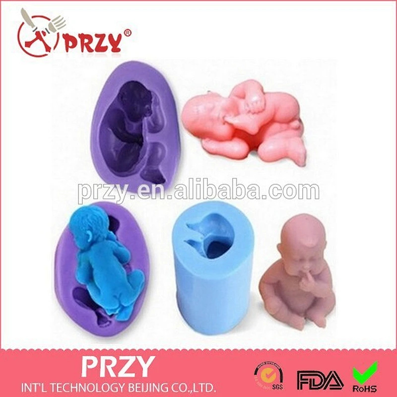 Baby fondant decorating silicone mold