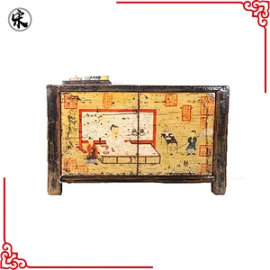 2016 beijing chinese antique furniture-high glossy rustic wood furniture