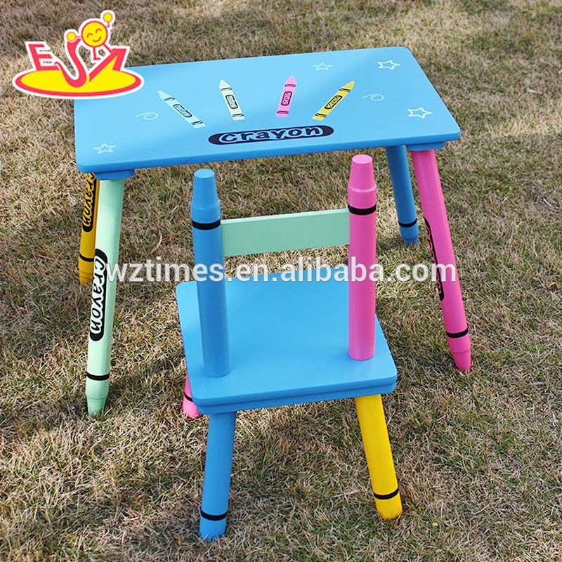 2018 high quality kindergarten wooden table and chairs for toddlers W08G217
