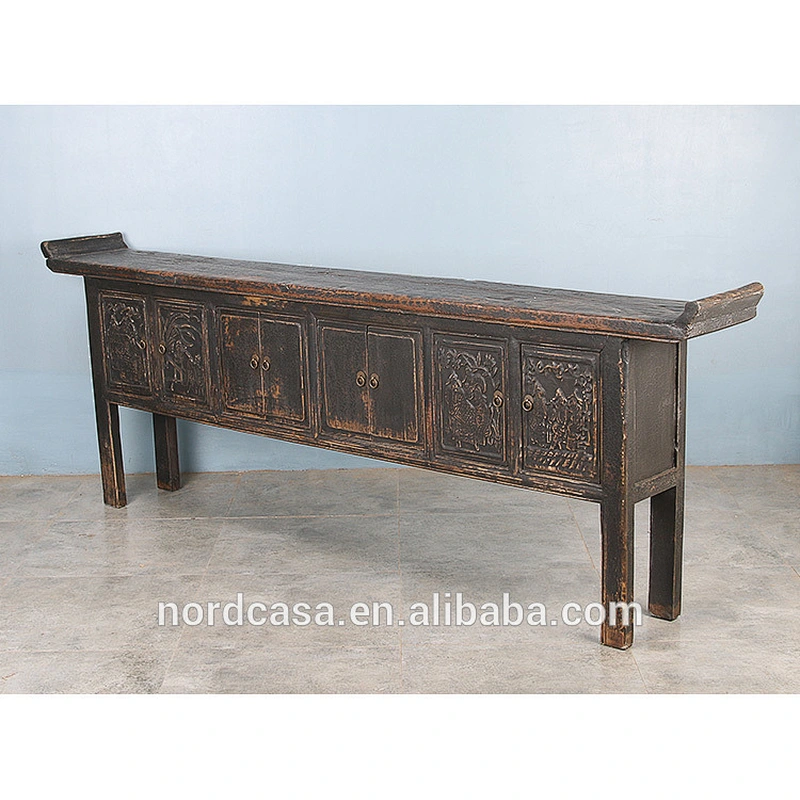 Chinese Antique Handmade carved console altar table