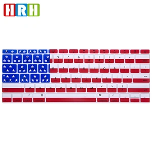 high quality odm silicone laptop keyboard skins for macbook retina 12 and 13 without touch bar English version