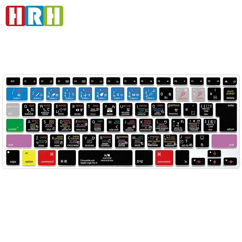 Ali baba Online Shopping Anti Dust laptop Protector Film for Macbook Silicone Keyboard Skin Logic Pro X Keyboard Cover shortcut