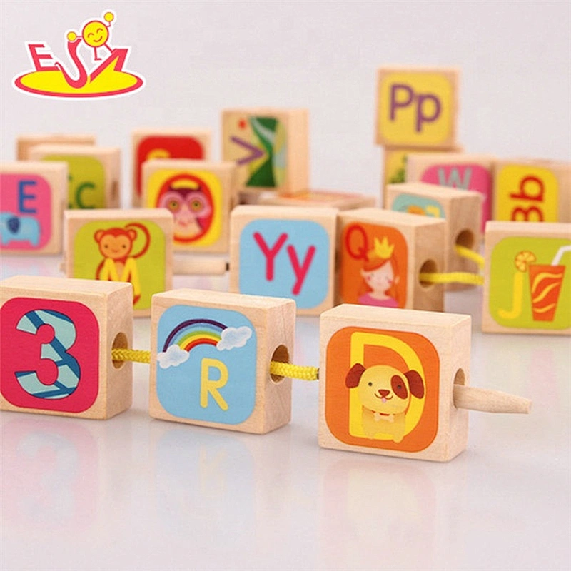 New hottest educational wooden letter abacus toy for kids W12A036