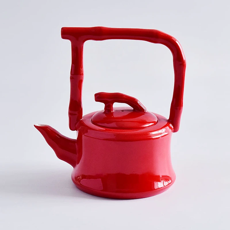 New bone china porcelain bright red cup coffee tea cup sets for wedding