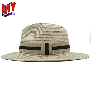 Fashion Men Women Paper Straw Panama Hat Woven Paper Straw Hat In Hollow
