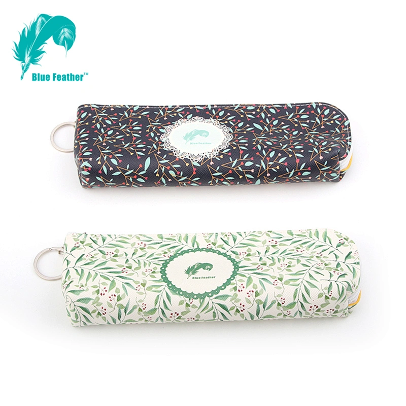 Kids pu leather pencil bag and pencil case factory