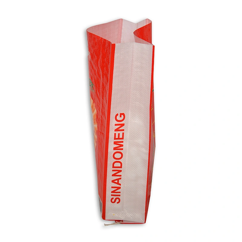 High quality red printing rice bags 25kg,rice packing bag for sale