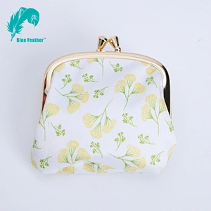 Chinese Wind Fabric Material Digital Print Pocket Cash Bag