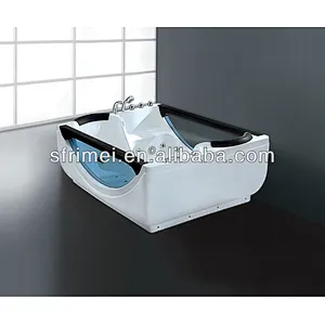 SPA Whirlpool Massage  Bathtub Tempered Glass Hot Tub For 2 Persons