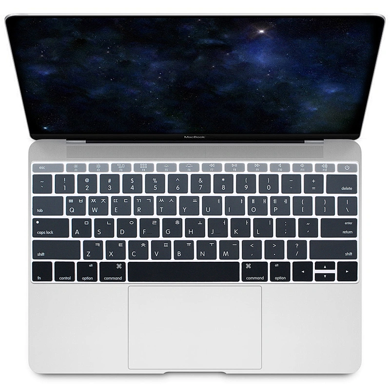 Custom Ombre Color silicone keyboard protector korean keyboard cover For macbook air laptop for Mac 12 new pro 13 A1708