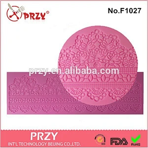 Fondant lace mold for cake decorating
