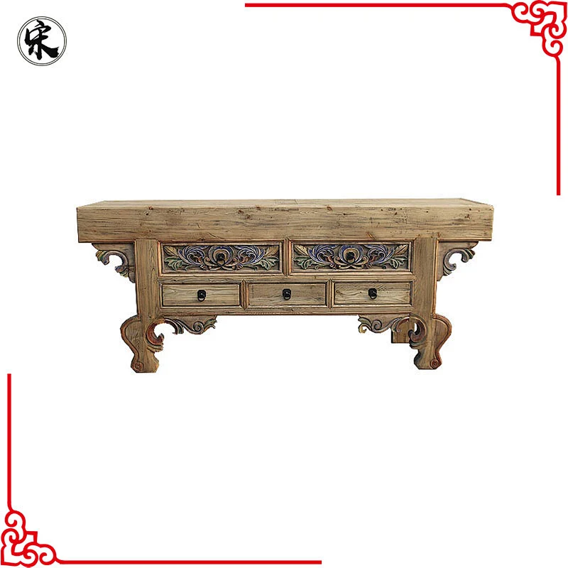 wholesale rustic reclaimed solid wood pine furniture for stores