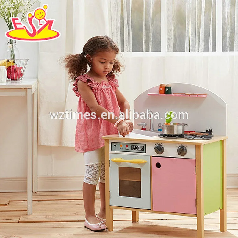 Nuevos juegos de cocina de juegos infantiles de madera en miniatura para la venta W10C330