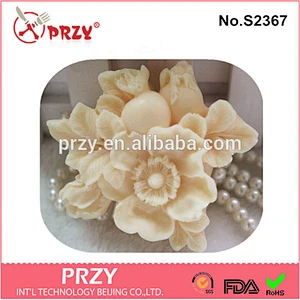 Przy S2367 handmade silicone Pomegranate flowers soap mold