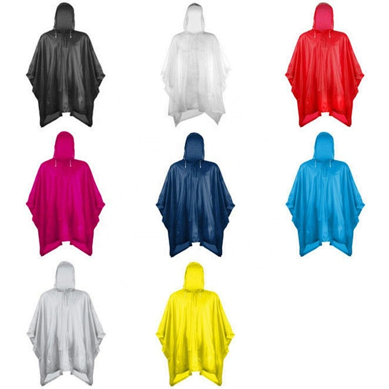 Fashion heat seal exporters pvc colorful Poncho raincoat