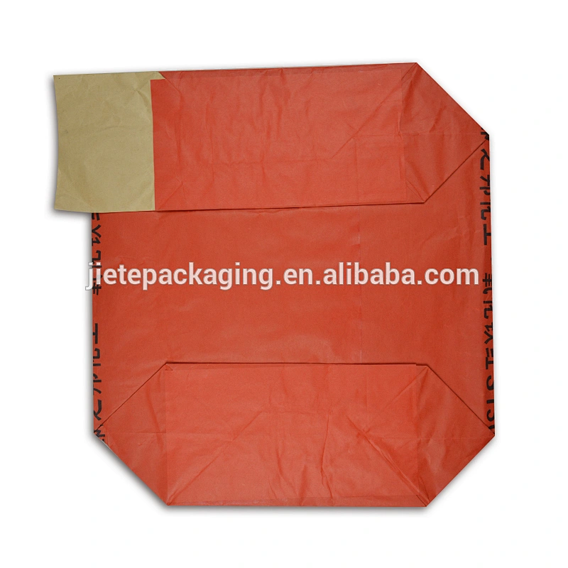 Printed brown kraft paper bag with custom design for packing chemical powder