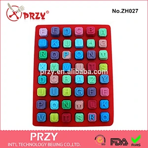 2014 Hot Selling English Letter Silicone Chocolate Molds