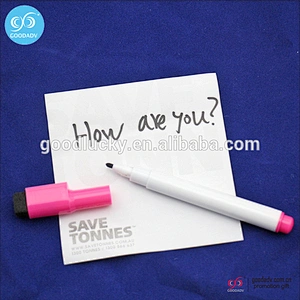 Classic White board marker with brush dry erase maker