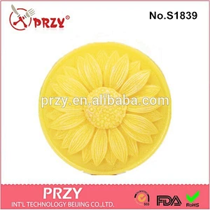 Handmade sunflower shaped silicone soap molds
