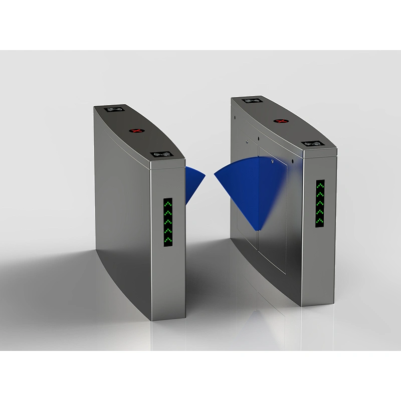 Factory Direct Bulk Buy Glass Optical Wing Turnstile Gate
