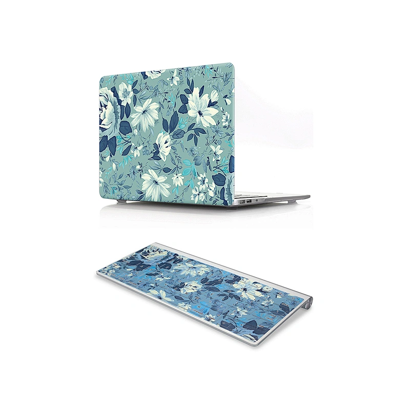 2 In 1 Beautiful Flower adore hard Case and Keyboard Cover mac air 13 inch case beautiful long cases plastic protective case 17