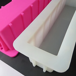 Silicone toast rectangle soap mold bathroom bar loaf Soap silicone molds