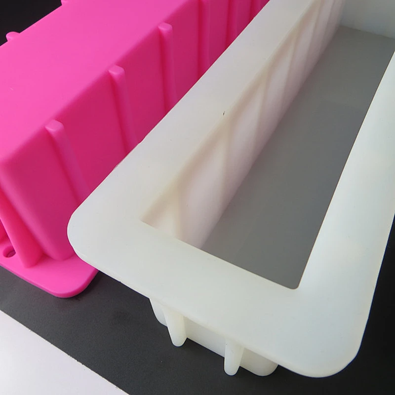 Silicone toast rectangle soap mold bathroom bar loaf Soap silicone molds