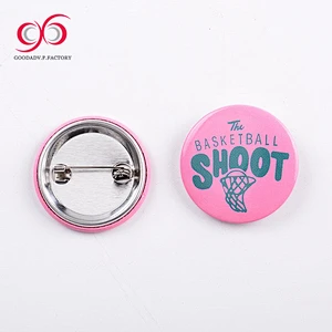 High Quality advertising promotions tin button badge custom anime tin badge