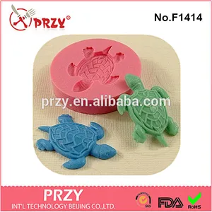 F1414 PRZY Fondant Cake Decorating Tools Sea Turtle Silicone Cake Mold