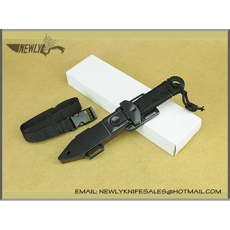 Outdoor ABS Handle Survival Diving Knife 420 Stainless Steel Knife
