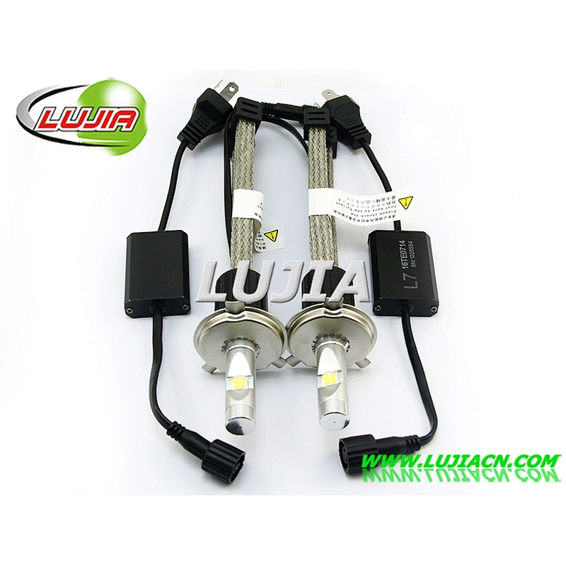 GUANGZHOU LUJIA L7 6600lm auto led headliht H4 led bulb HB3 conversation kit 60W xhp70 h7 9005 h11 Led head headlight