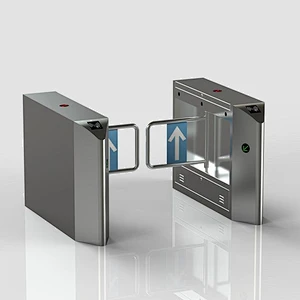 Subway And School Stainless Steel Access Control Swing Barrier Turnstiles