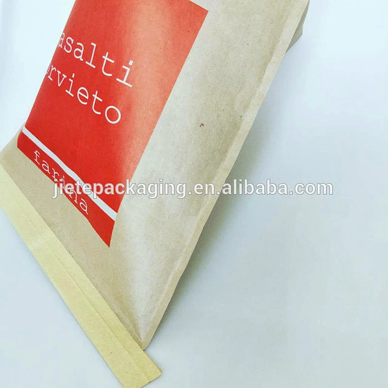 Guaranteed quality cheap and durable pouch paper plastic packaging bag for flour,starch
