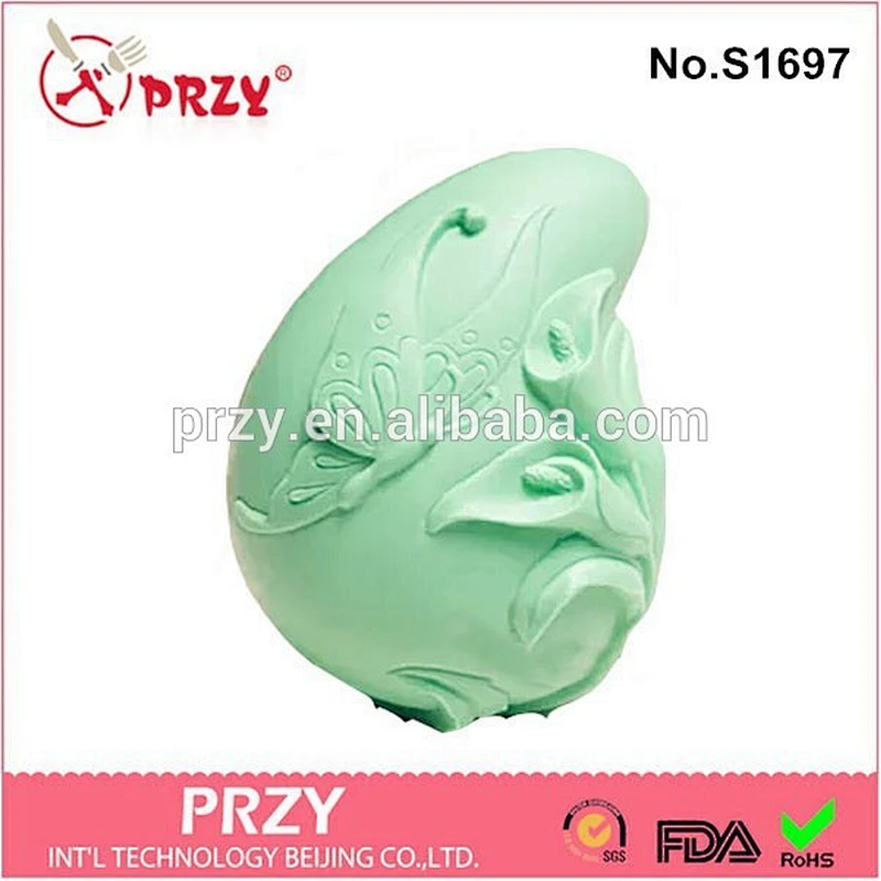 s1697 przy butterfly in the flower silicone soap mold , handmade silicone soap mold