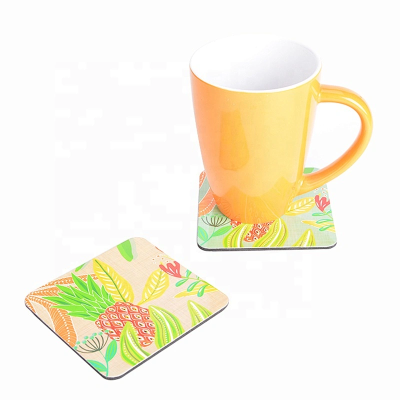 Square or custom cute square coaster with logo printing and lamination