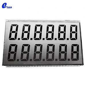 7 segment 12 digit  lcd display for fuel dispenser