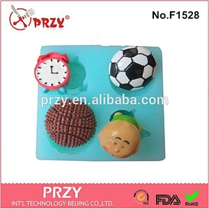Football and Basketball silicone molds for cake decorating