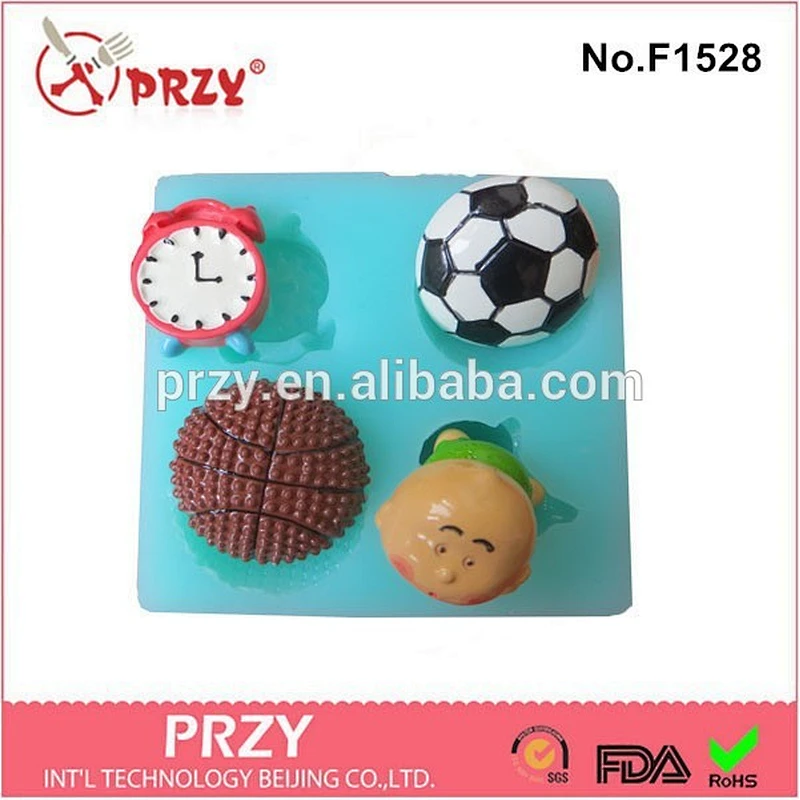 Football and Basketball silicone molds for cake decorating