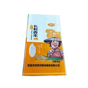 Guaranteed quality 100% virgin laminated transparent plastic pp woven tubular rice bag