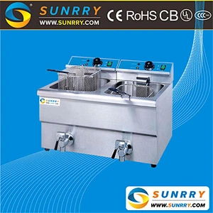 High Quality Counter Top Stainless Steel Electric Potato Twist Deep Fryer