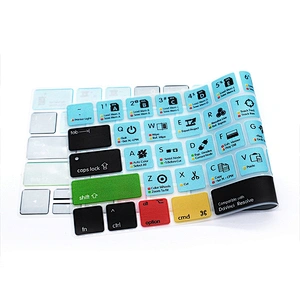 Ali baba Online Shopping Soft davinci Resolve Shortcuts Silicone Keyboard Cover for macbook pro skin For macbook pro touch bar