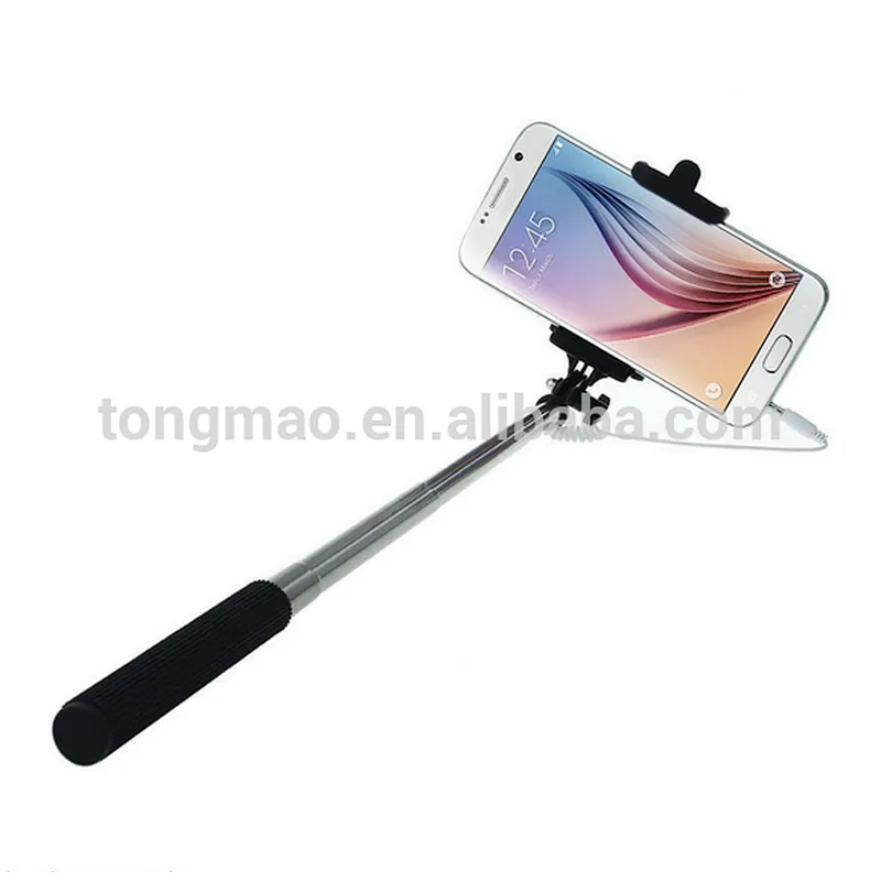 Universal For Outdoor Activities Telescopic Silicone Handle Cover mini cable Selfie Stick