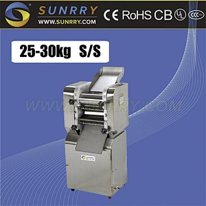 Commercial noodle making mach capacity 25-30kg chinese noodle machine power 750w noodle making machine for CE (SY-NM250B SUNRRY)