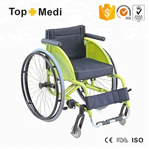 Lightweight aluminum folding leisure sport wheelchair