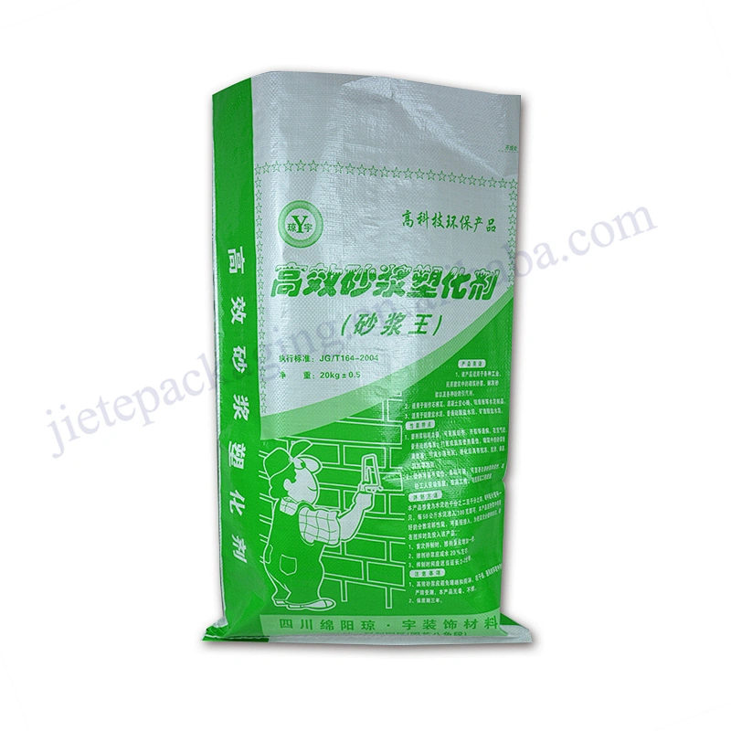 High quality 20kg plastic pp woven cement bag for mortar,plaster,adhesive and asphalt