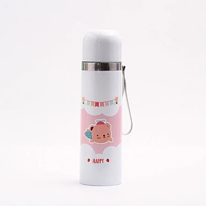 Guangzhou Factory Promotional 500 ml Cartoon Cute Vacuum Cup Customized Sport Water Bottle for Children