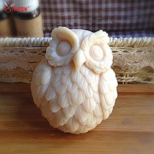 3D Owl shape Soap mold handmade bird Candle molds Chocolate mould Silicone Aroma Stone Molds