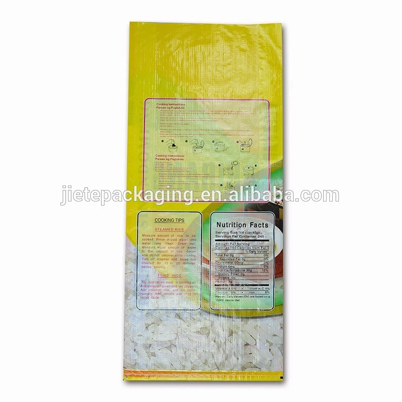 100% new material pp woven rice, fertilizer, fish meal and animal feed packaging bags 25kg